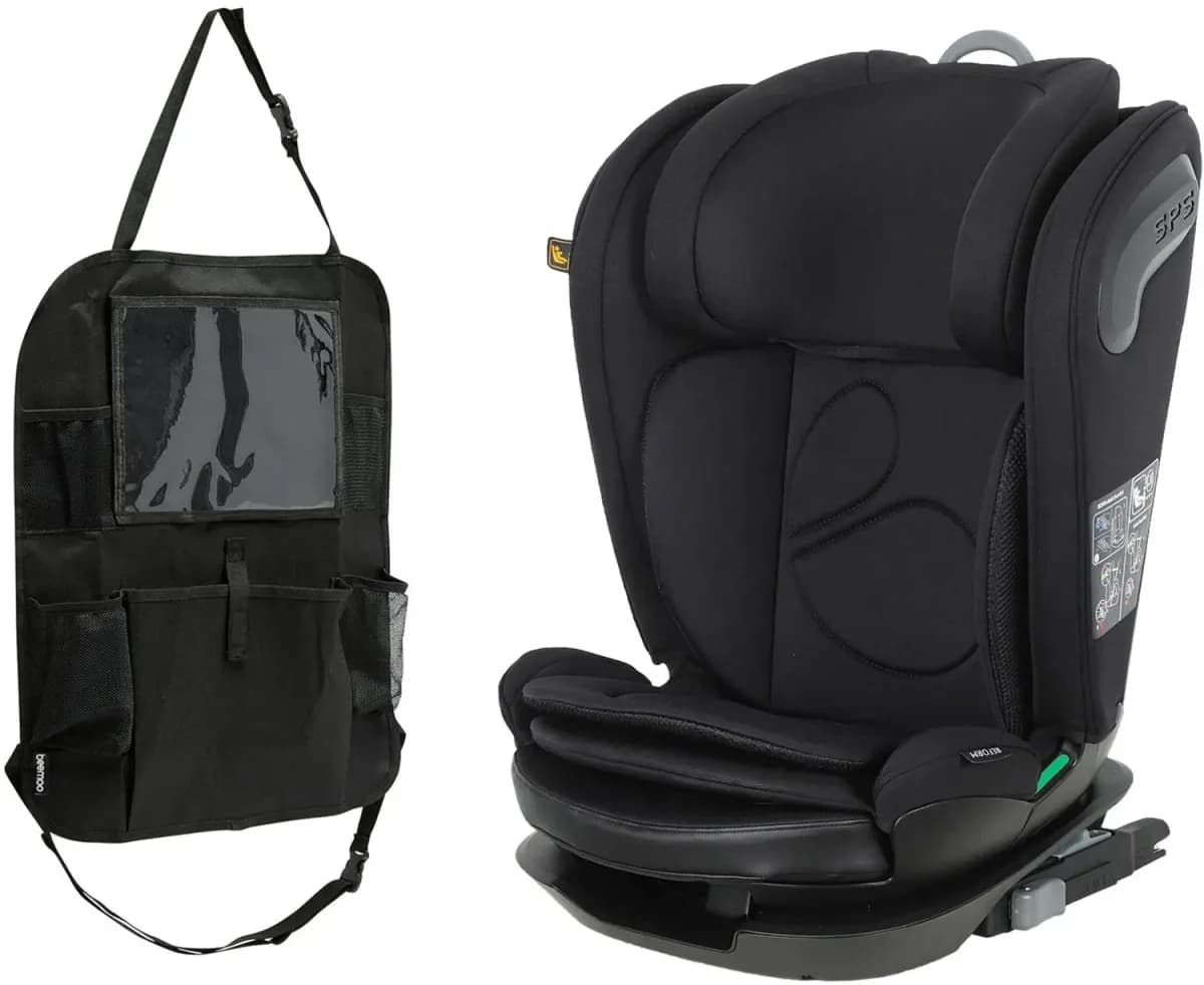 Beemoo Reform ISOFIX Bältesstol  Inkl. Smart Organizer, Black Stone