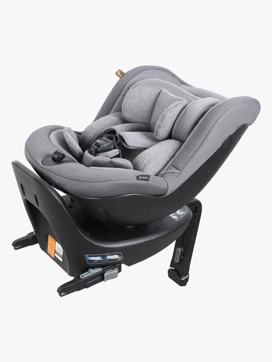 Beemoo Reverse i-Size Bakåtvänd Bilbarnstol, Mineral Grey