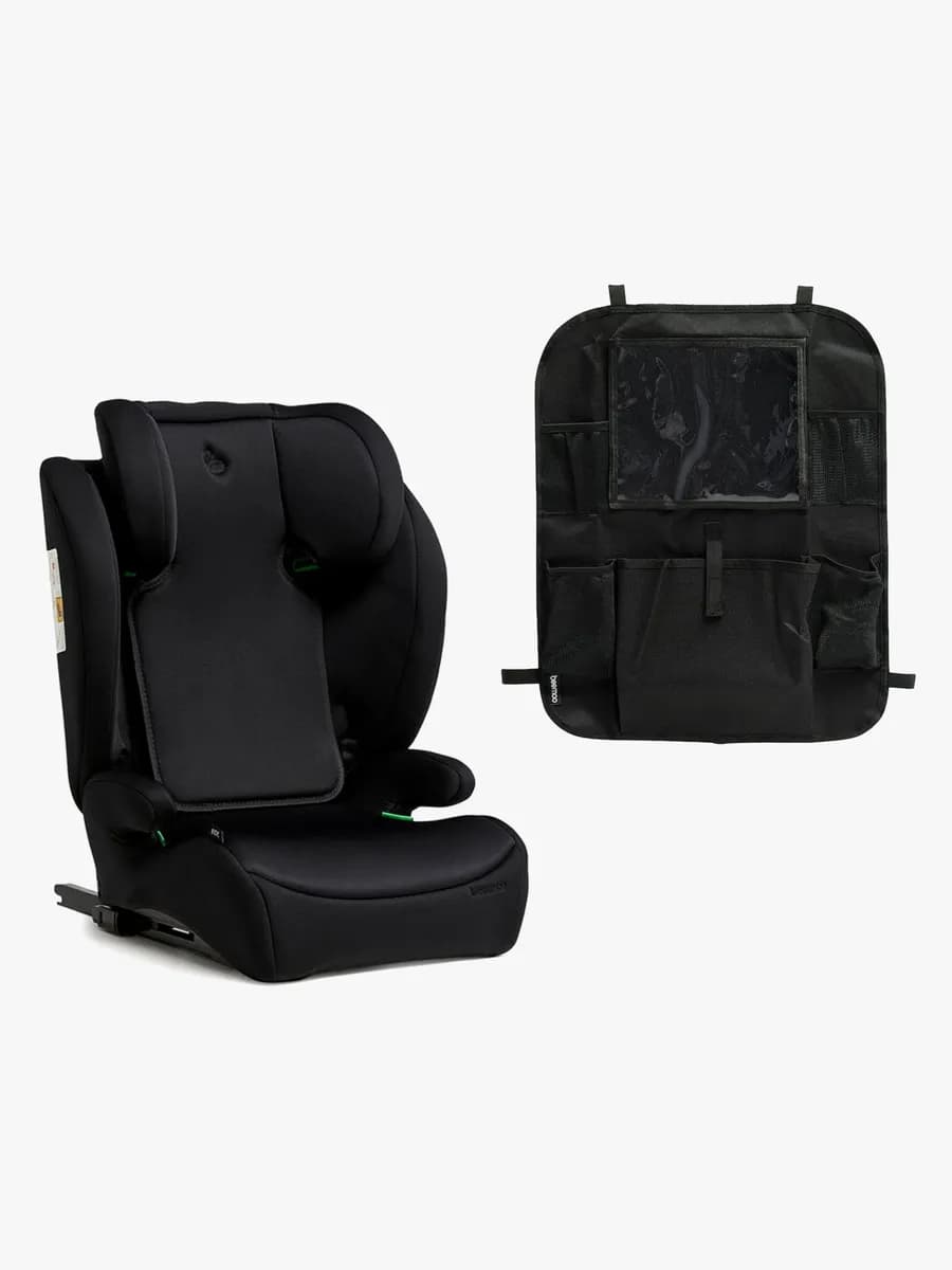Beemoo Ride i-Size Bältesstol ISOFIX inkl. Beemoo Smart Organizer, Black Stone