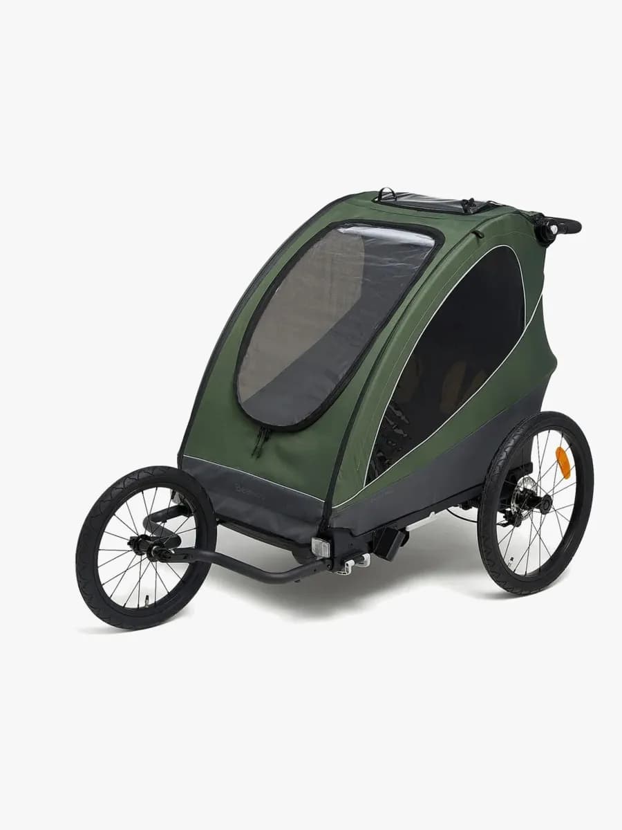 Beemoo Sporty Trail Cykelvagn Inkl. Joggingkit, Green
