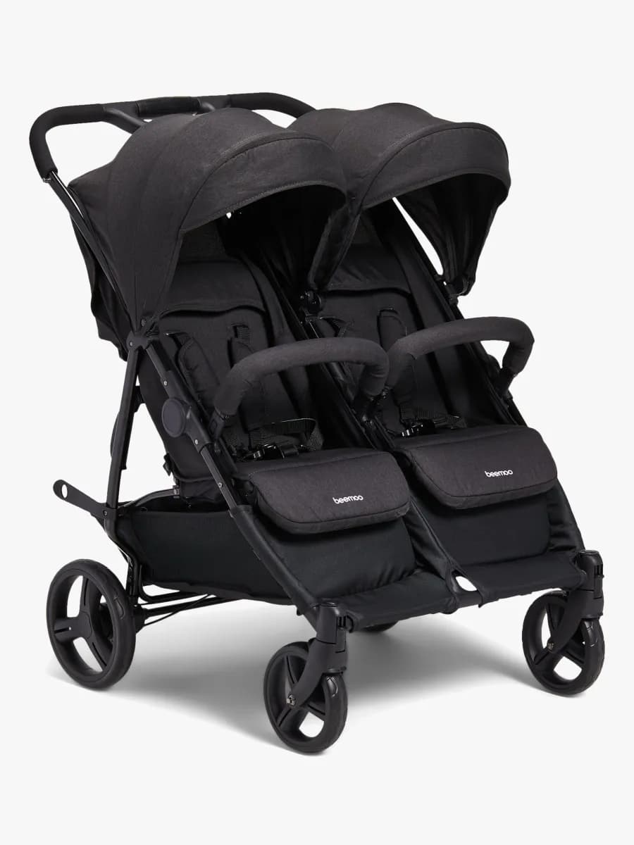 Beemoo Twin Shopper Syskon- &  Tvillingvagn, Black Mélange
