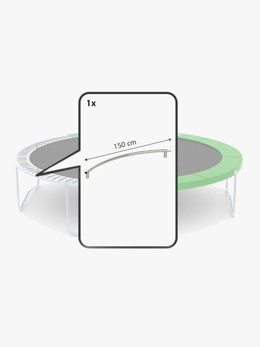 BERG Reservdel Favorit Svetsad Toppskena 380 150 Cm