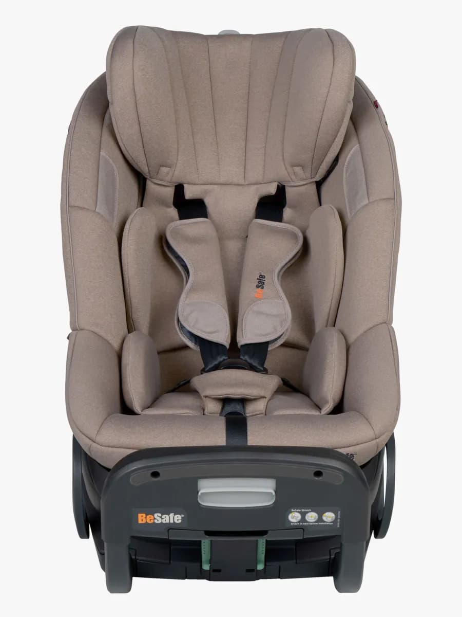 BeSafe Stretch² Bilbarnstol, Dark Sand Soft Breeze