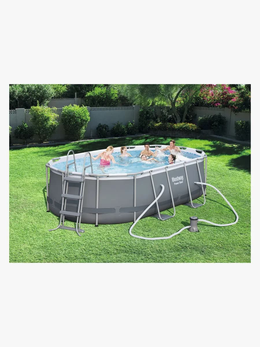 Bestway Power Steel Oval Poolset 427x250x100 cm