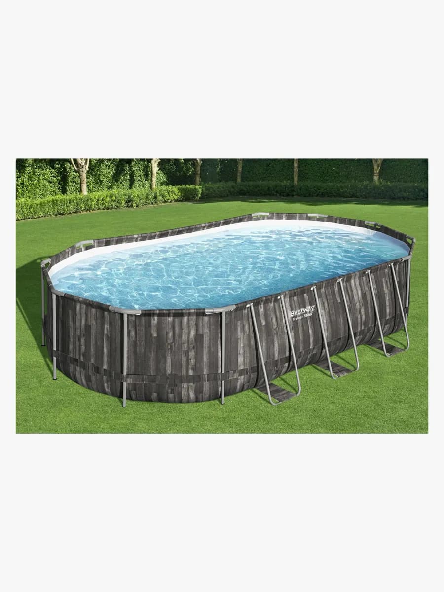Bestway Power Steel Oval Poolset 610x366x122 cm