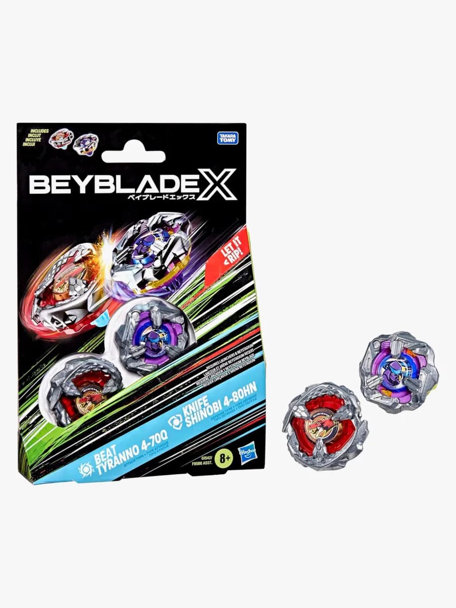 Beyblade Beat Tyranno &  Knife Shinobi Snurror 2-Pack