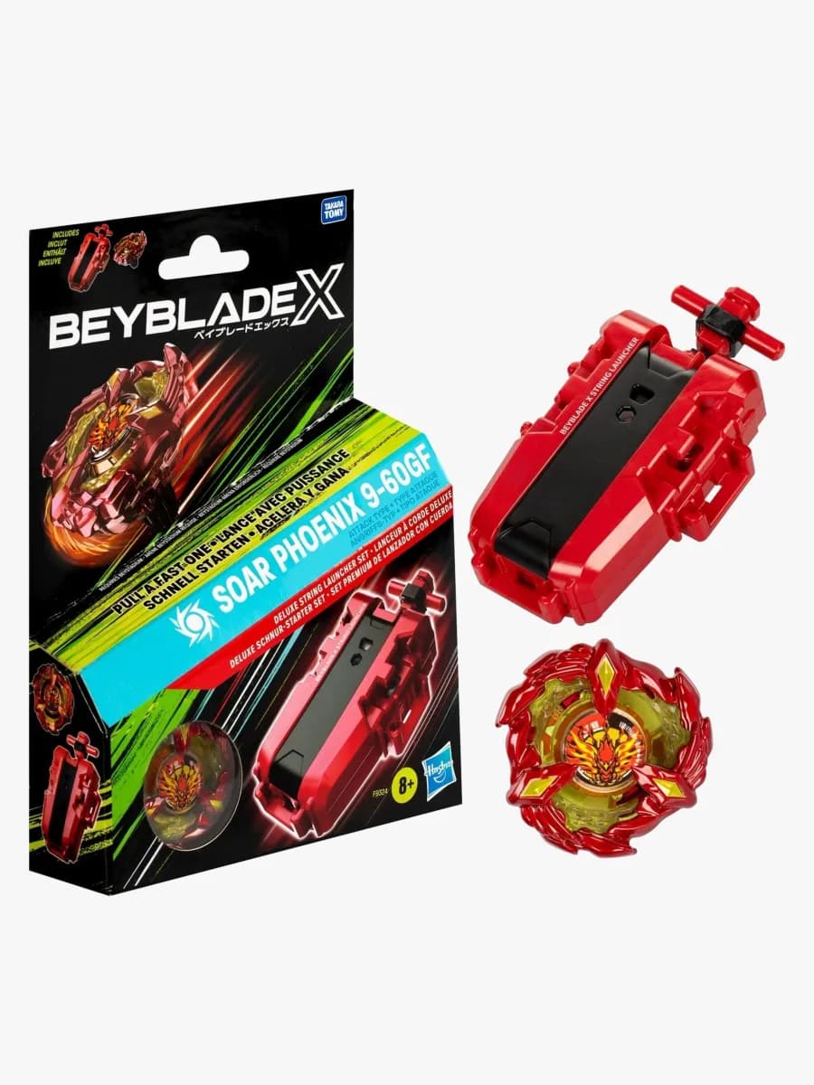 Beyblade X Soar Phoenix Deluxe String Launcher Set