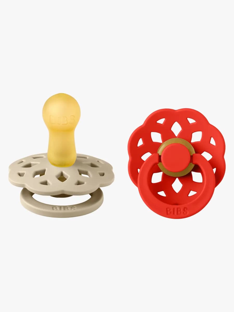 BIBS Boheme Napp 2-Pack Stl 2, Vanilla/Candy Apple