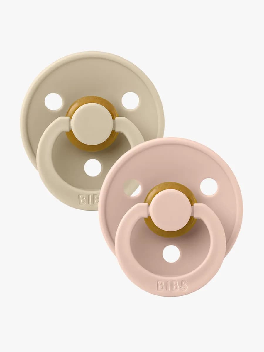 BIBS napp Colour 2-pack 0-6 mån, vanilla/blush