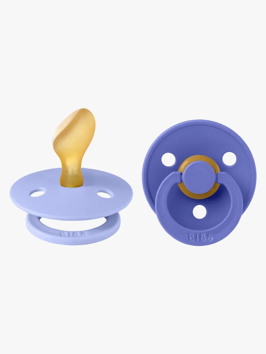 BIBS Colour Napp 2-Pack Latex Stl 2 Anatomisk, Hush/Grape