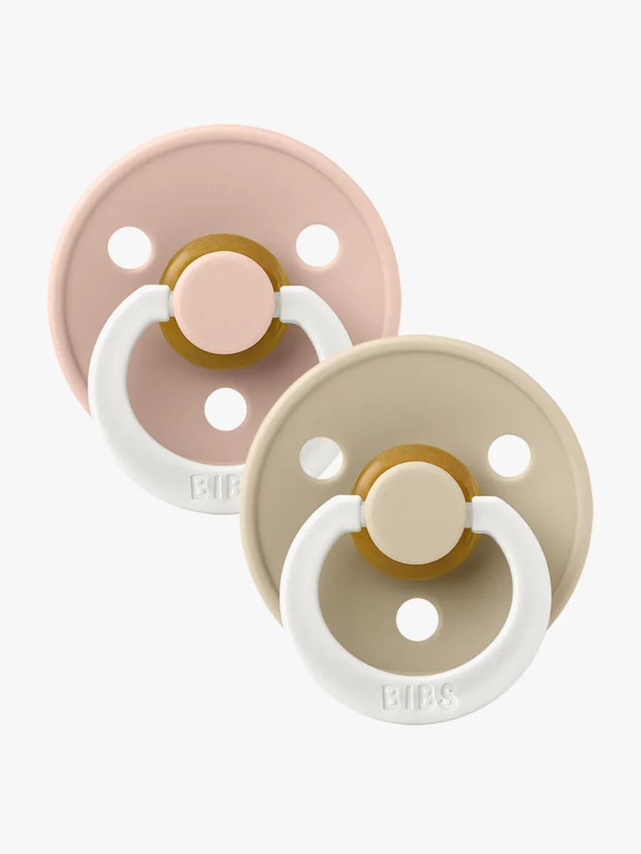 BIBS napp Colour Night 2-pack 6-18 mån, blush/vanilla night