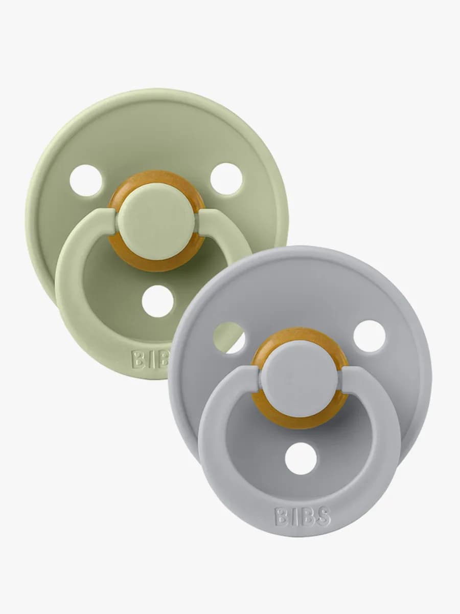 BIBS napp Colour 2-pack 6-18 mån, sage/cloud