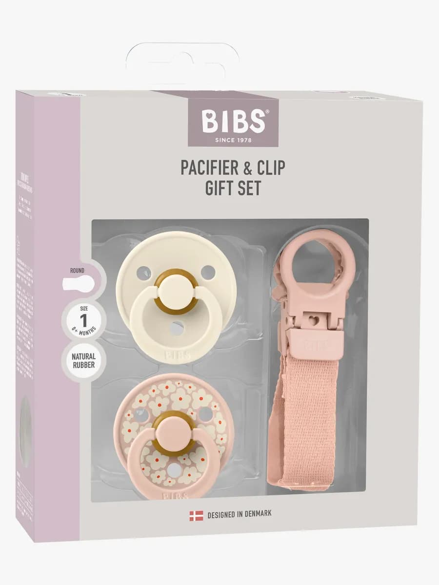BIBS Colour Napp &  Loop Napphållare Gåvoset Latex Stl 1, Blush