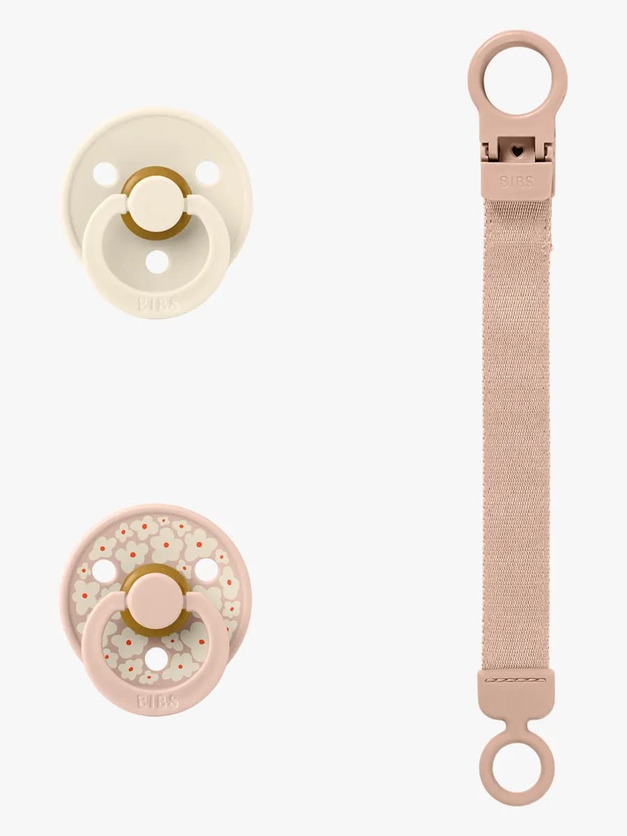 BIBS Colour Napp &  Loop Napphållare Gåvoset Latex Stl 1, Blush