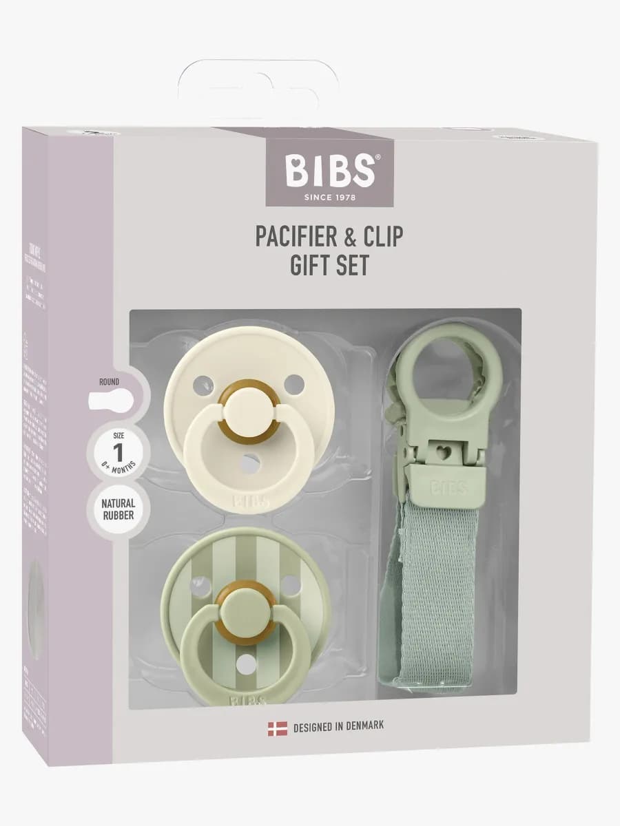 BIBS Colour Napp &  Loop Napphållare Gåvoset Latex Stl 1, Sage