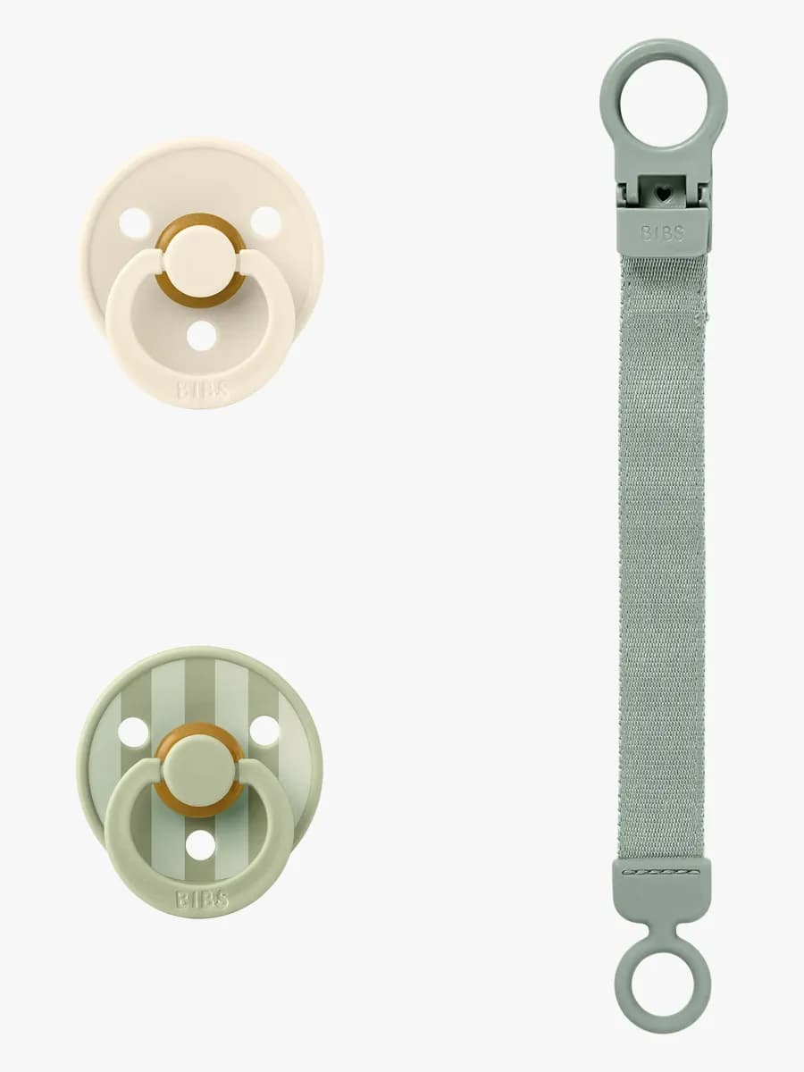 BIBS Colour Napp &  Loop Napphållare Gåvoset Latex Stl 1, Sage
