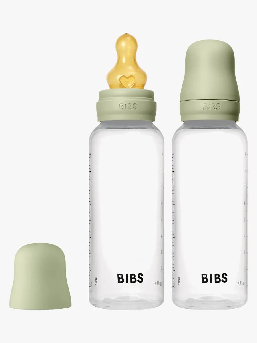 BIBS Medium Flow Nappflaska Latex 2-Pack 270 ml, Sage