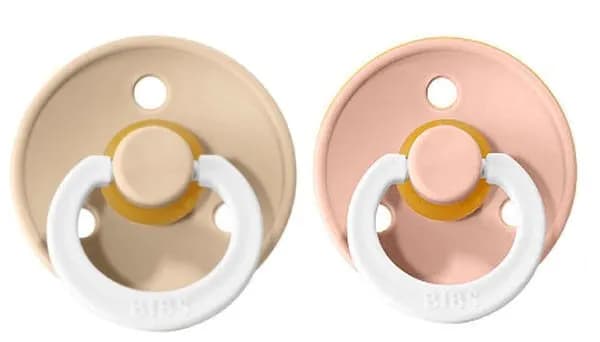 BIBS napp Colour Night 2-pack 0-6 mån, blush/vanilla night