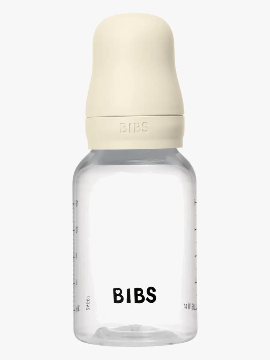 BIBS Slow Flow Nappflaska Silicone 2-pack 150 ml, Ivory