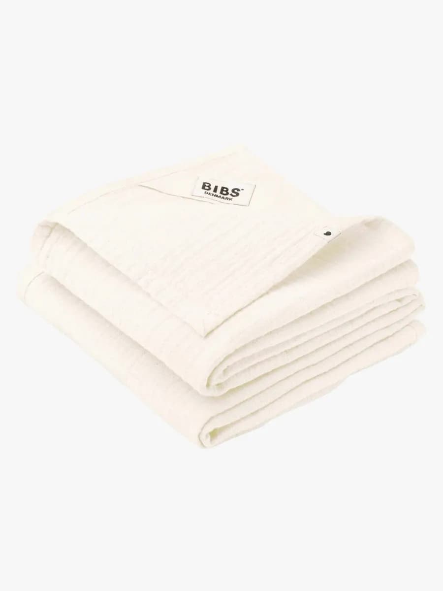 BIBS Snuttefilt Muslin 2-pack, Ivory