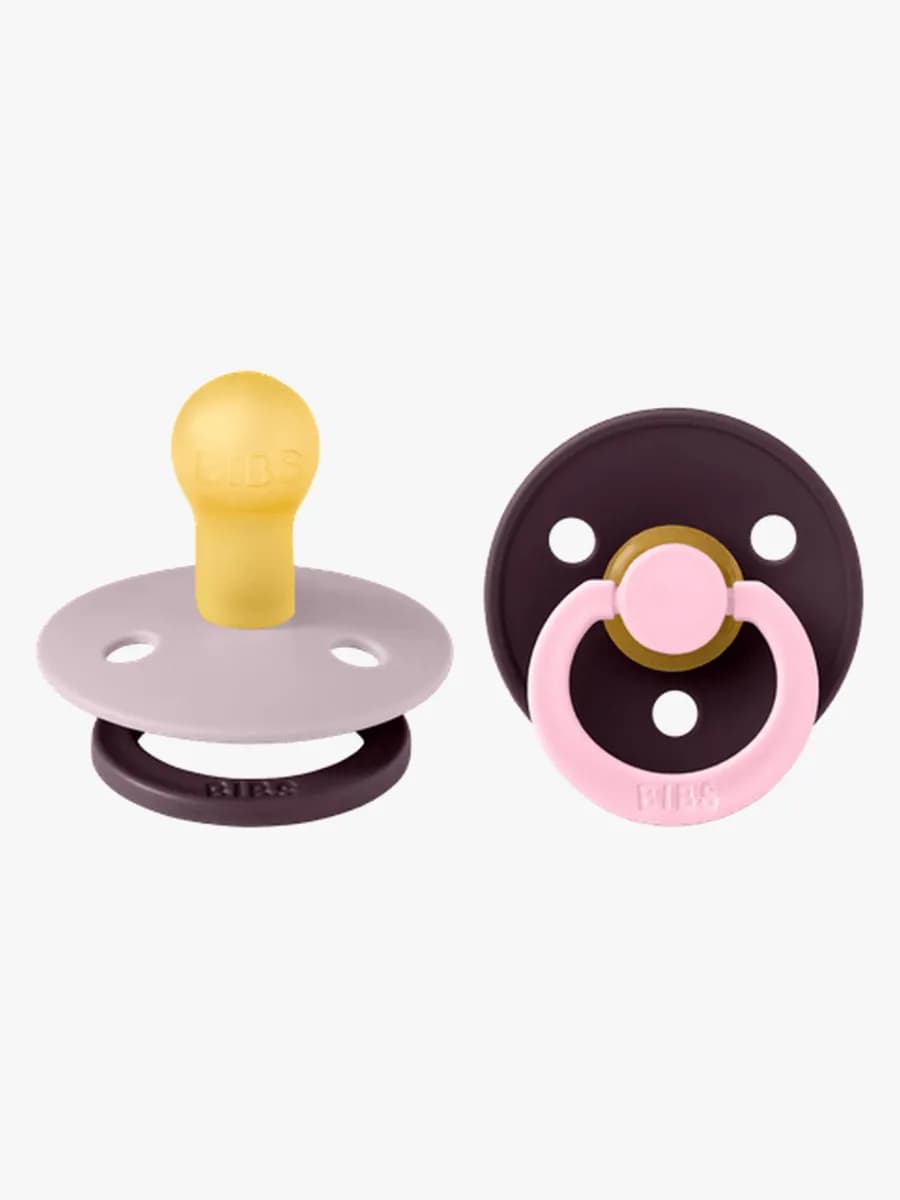 BIBS Studio Colour Fusion Napp 2-Pack Stl 1, Dusky Lilac Plum mix