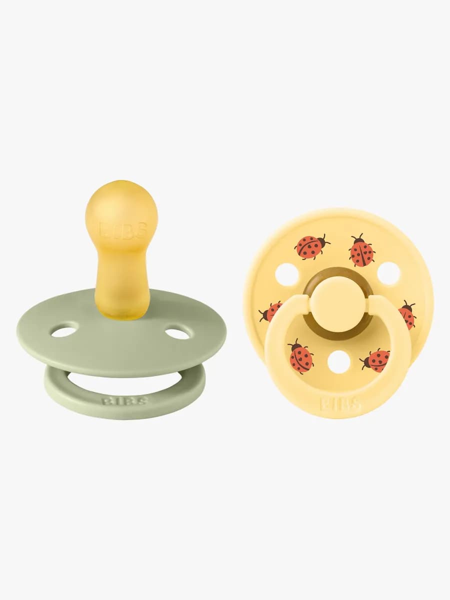BIBS Studio Colour Ladybug Napp 2-Pack Latex Stl 2, Sage