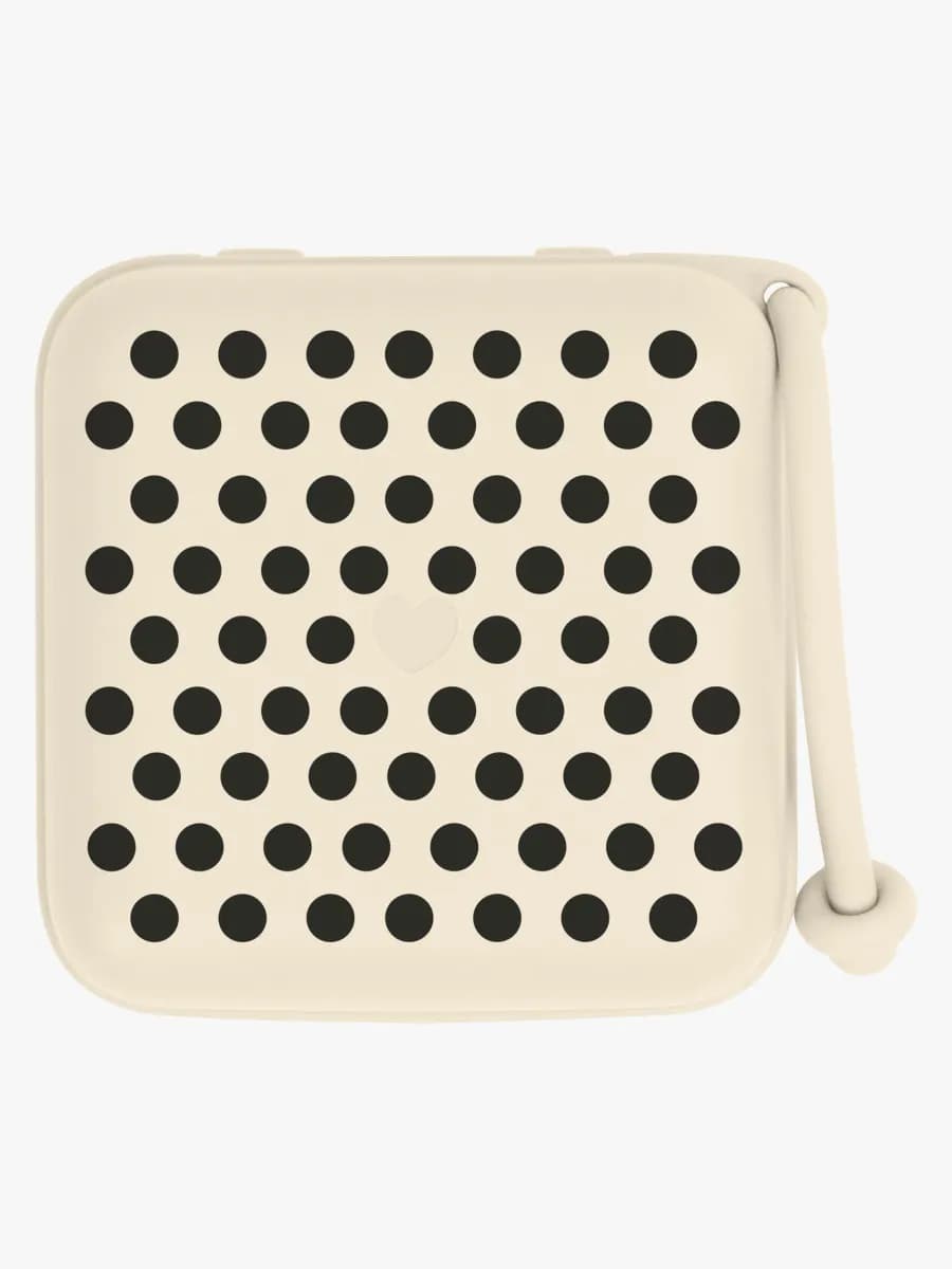 BIBS Studio Nappbox Polka, Ivory/Black
