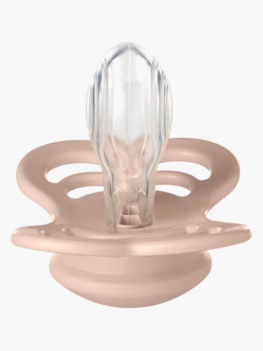 BIBS Supreme Napp 2-pack Silikon Stl 1 Symmetrisk, Ivory/Blush