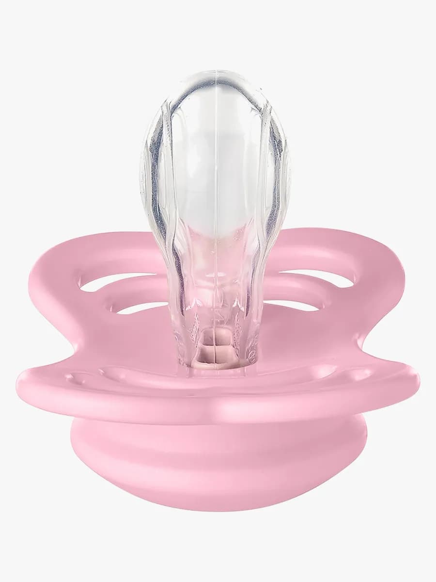 BIBS Supreme Napp Silikon Stl 1, Baby Pink
