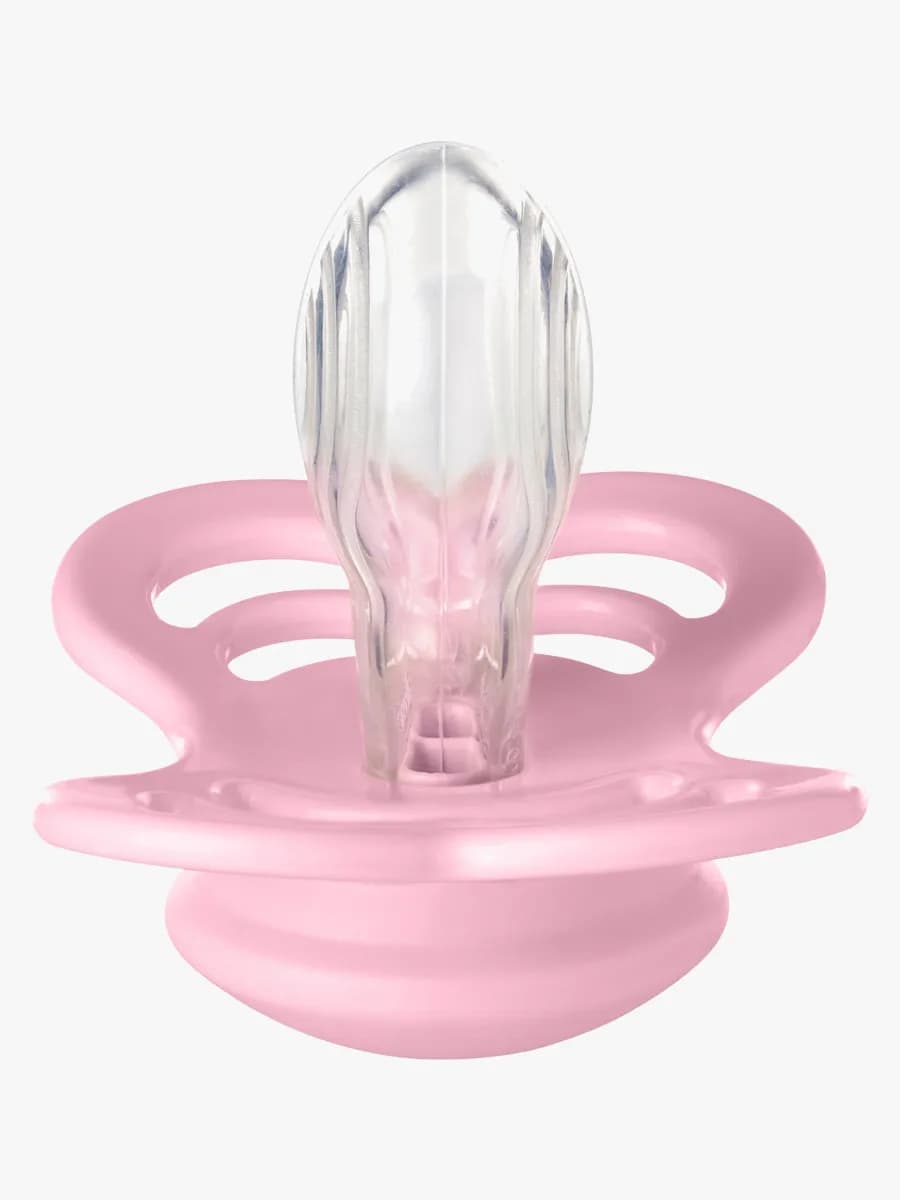 BIBS Supreme Napp Silikon Stl 2, Baby Pink