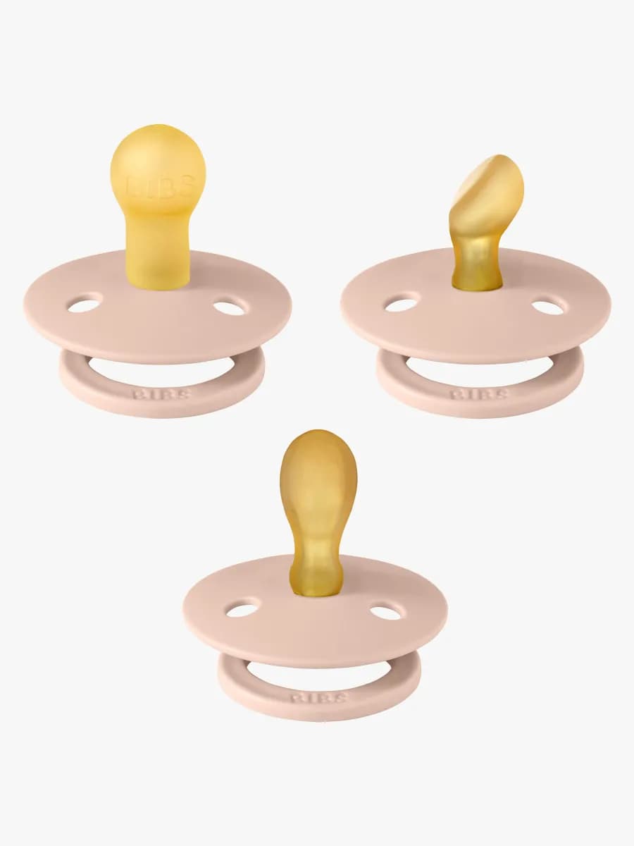 BIBS Try-it Colour Napp 3-pack Latex Stl 1, Blush