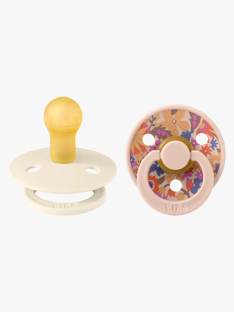 BIBS x Liberty Colour June Blossom Napp 2-Pack Latex Stl 1, Blush Mix