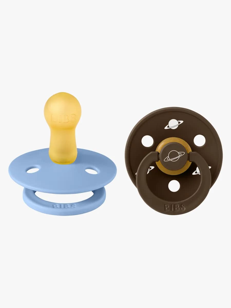 BIBS x Planet Nusa Colour Nappar 2-Pack Latex Stl 2, Sky Blue Mix