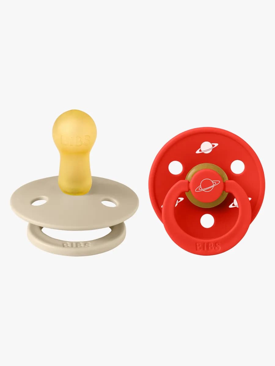 BIBS x Planet Nusa Colour Nappar 2-Pack Latex Stl 2, Vanilla Mix