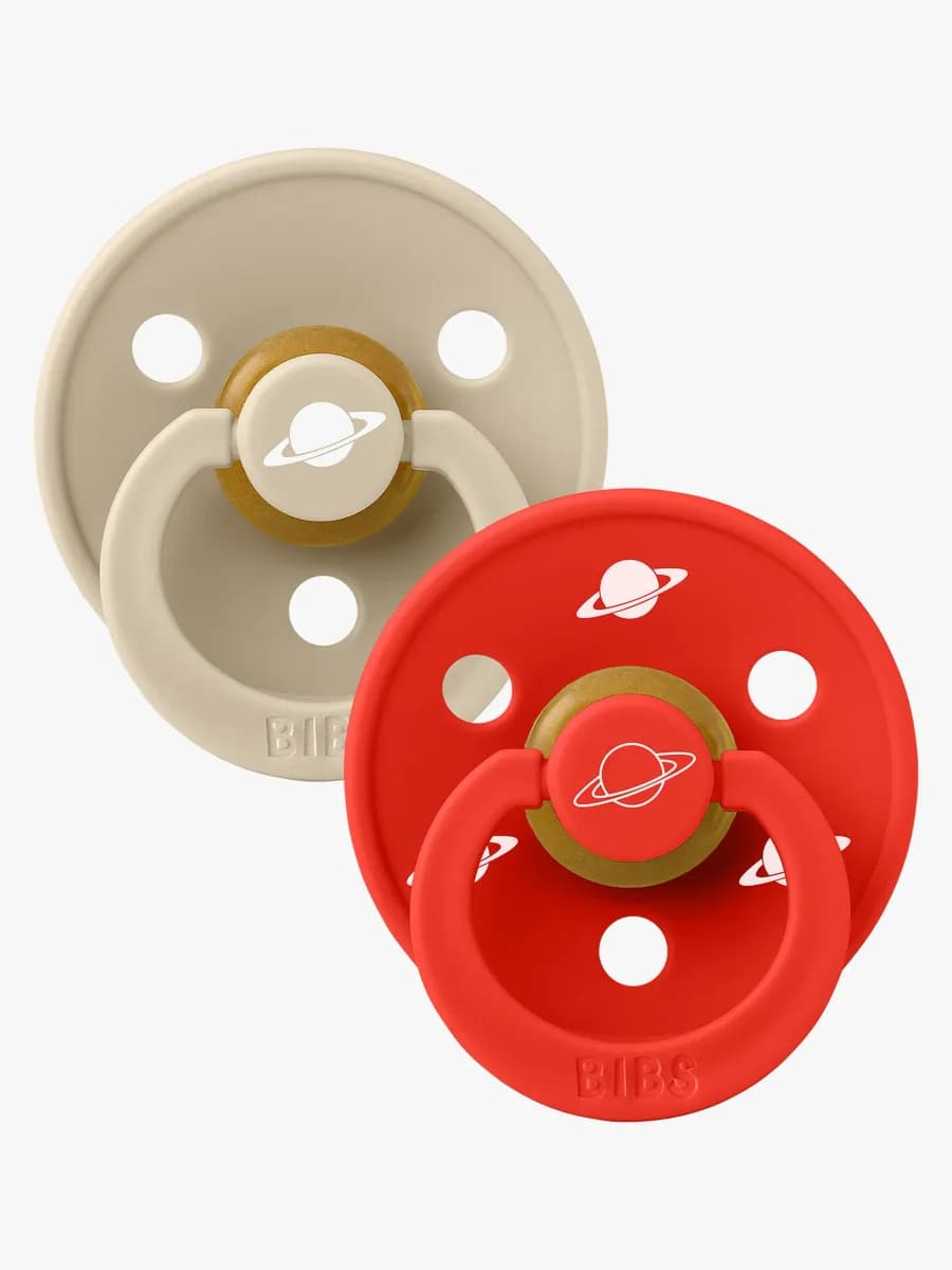 BIBS x Planet Nusa Colour Nappar 2-Pack Latex Stl 2, Vanilla Mix