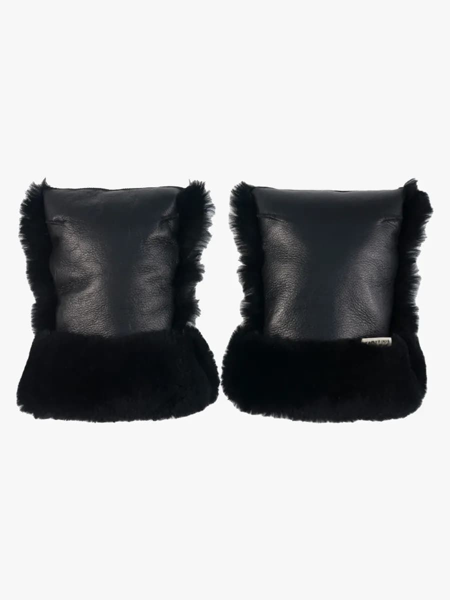 BINIBAMBA Fårskinn Coated Buggy Handvärmare, Noir
