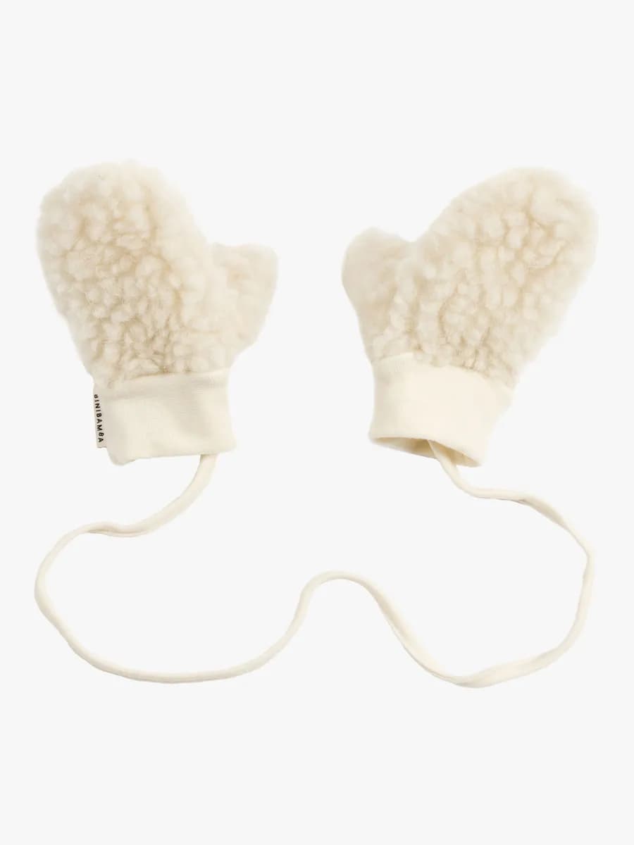 BINIBAMBA Merino Vantar, Milk, 2-3 år