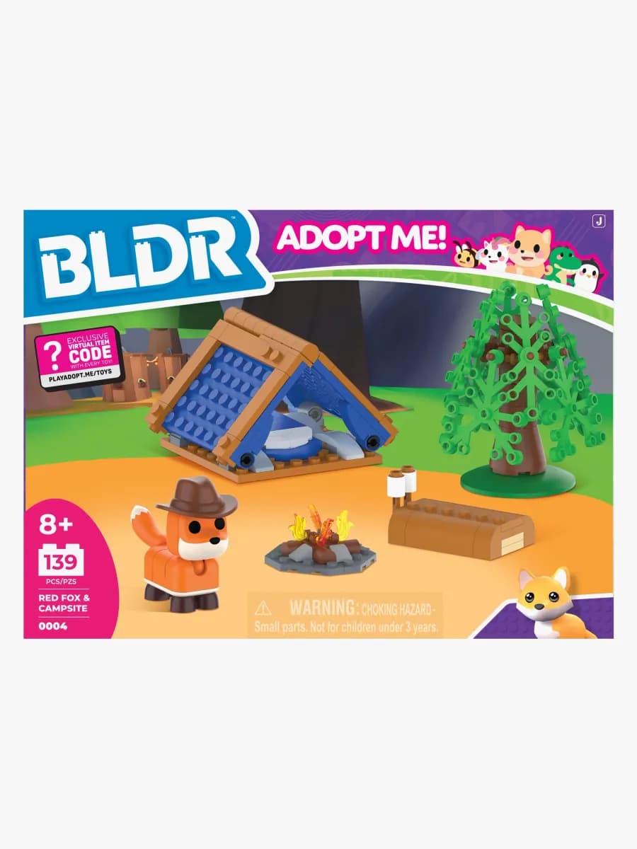 BLDR Adopt Me! Byggset Räv med Lägerplats