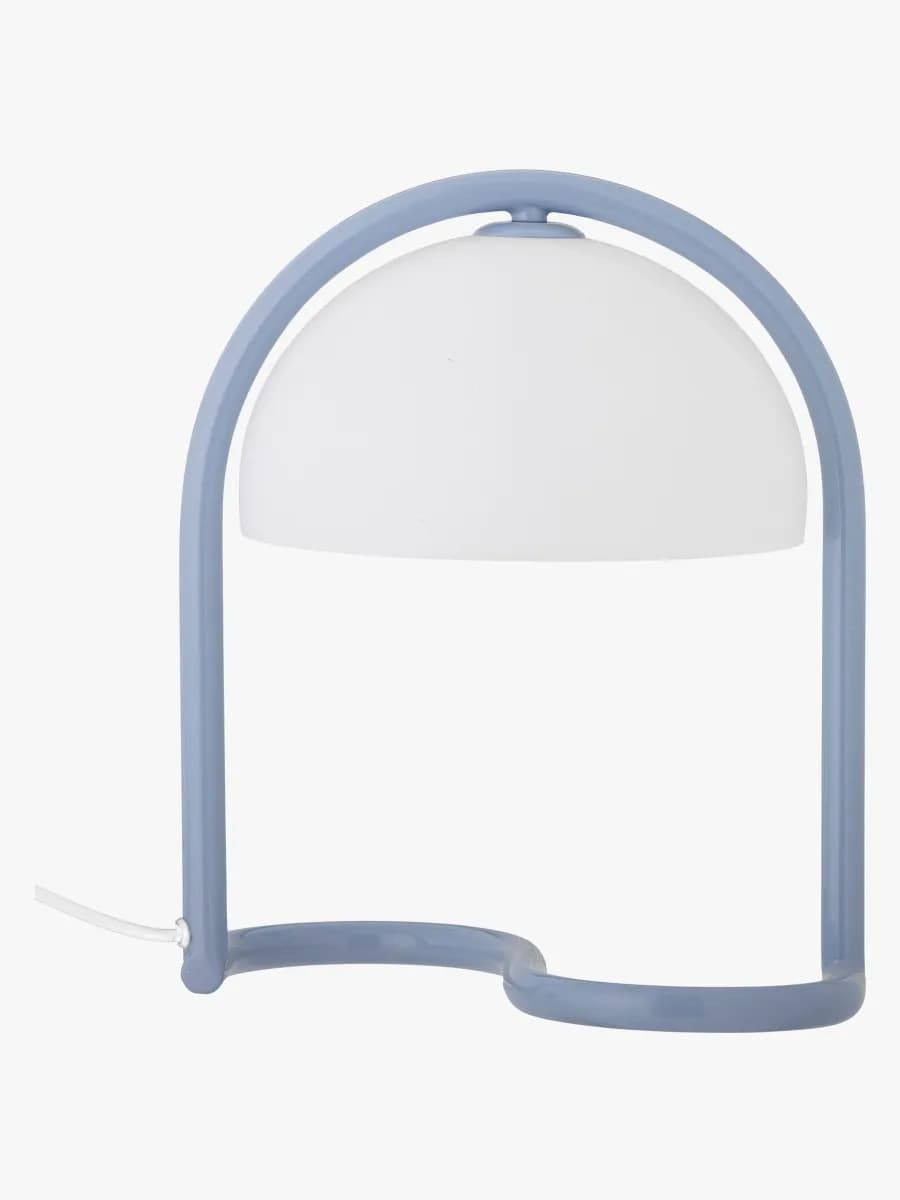 Bloomingville Favour Bordslampa, Blue, Barnrum