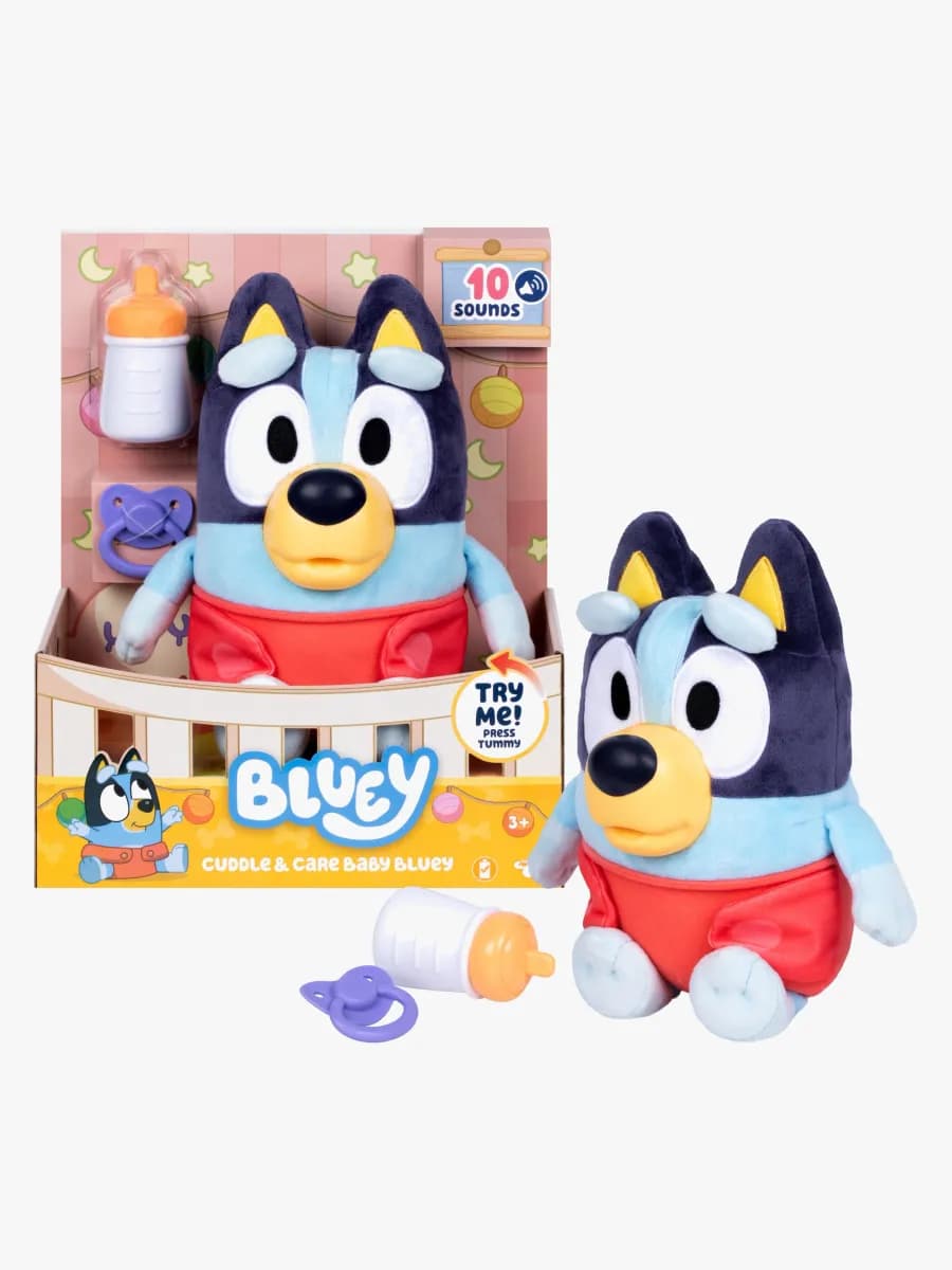 Bluey Cuddle &  Care Gosedjur Baby Bluey