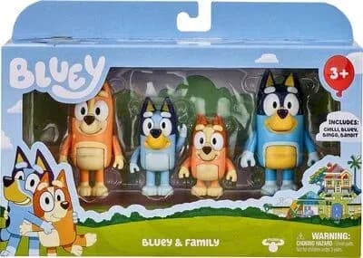 Bluey &  Family Figurer 4-Pack