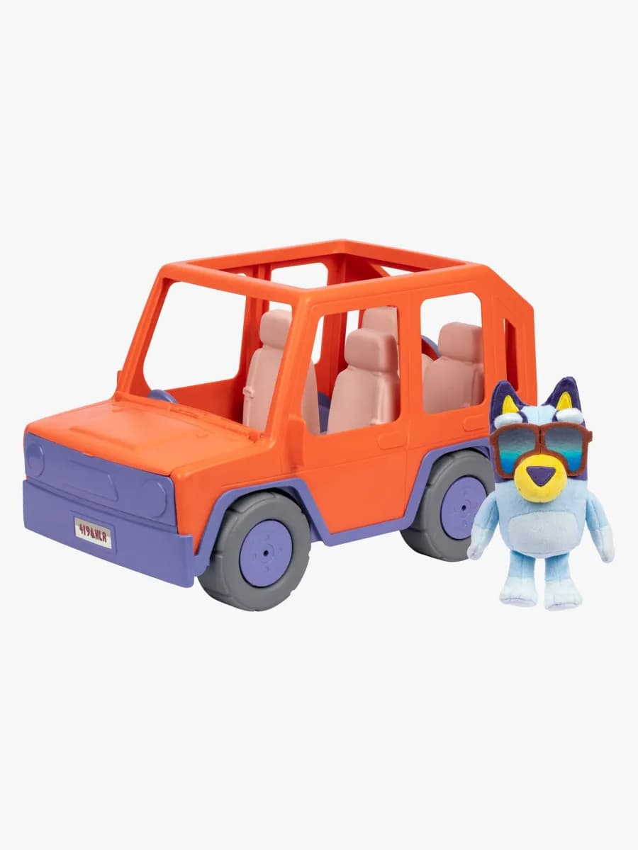 Bluey Heeler Bil med Bluey Gosedjur