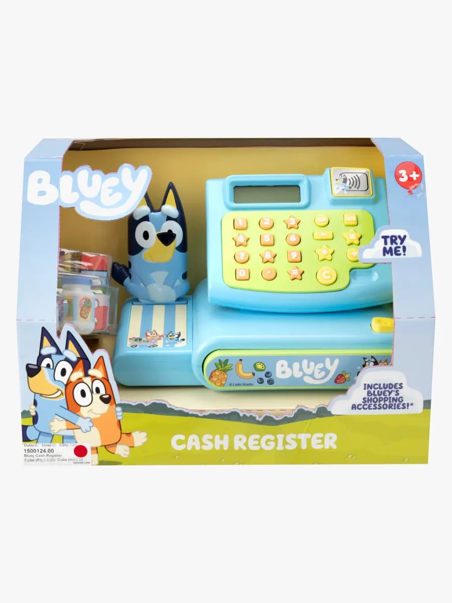 Bluey Kassaapparat med Tillbehör