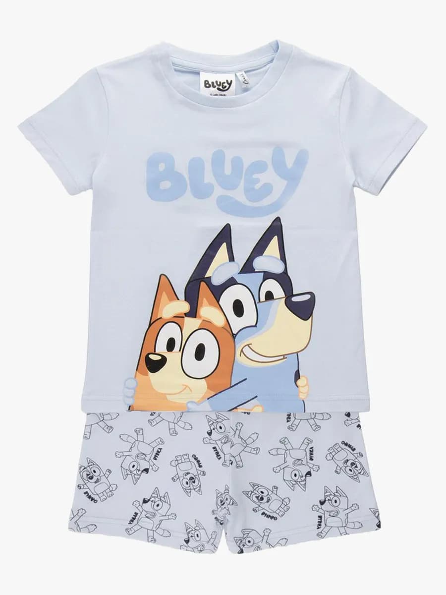 Bluey Pyjamas, Ljusblå, 98-104
