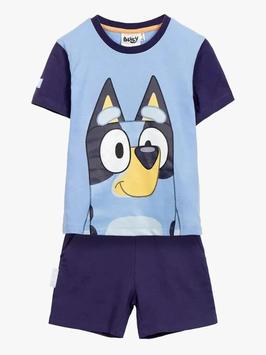 Bluey T-shirt &  Shorts Set, Blå, 98-104