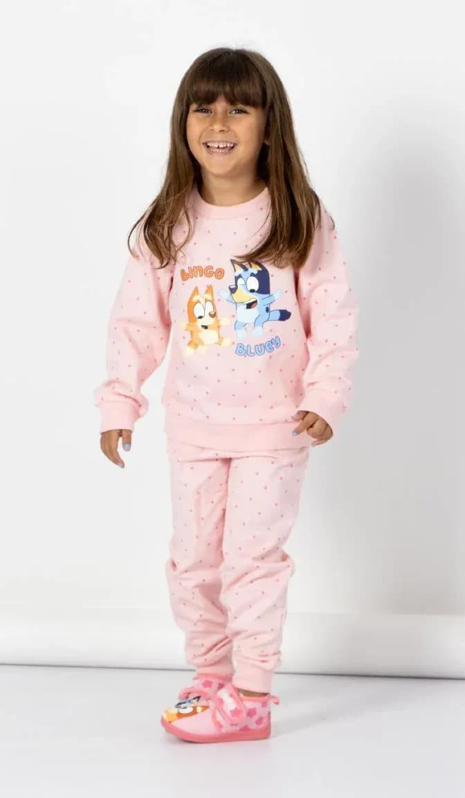 Bluey Tröja Och Byxor Set, Rosa, 6 år