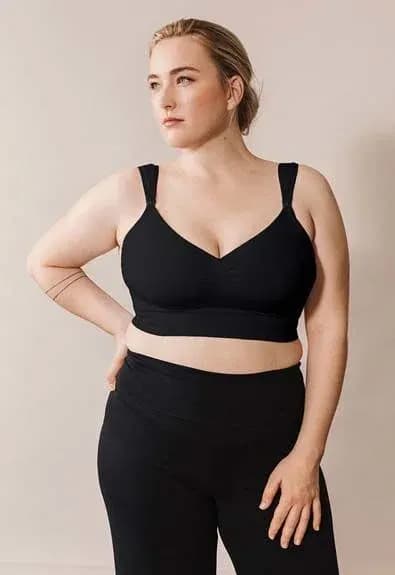 Boob Elevate Seamless Amning-BH Black XL