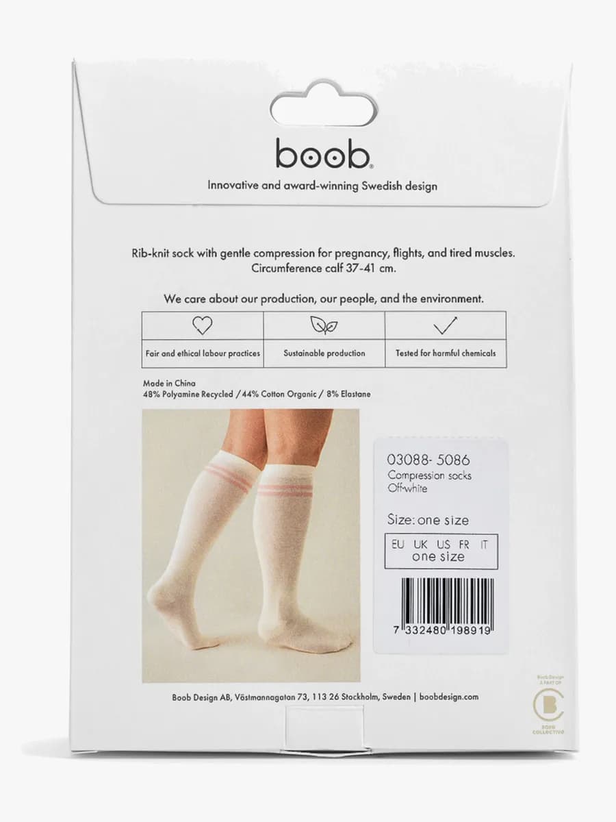 Boob Essentials Stödstrumpor, Off-white