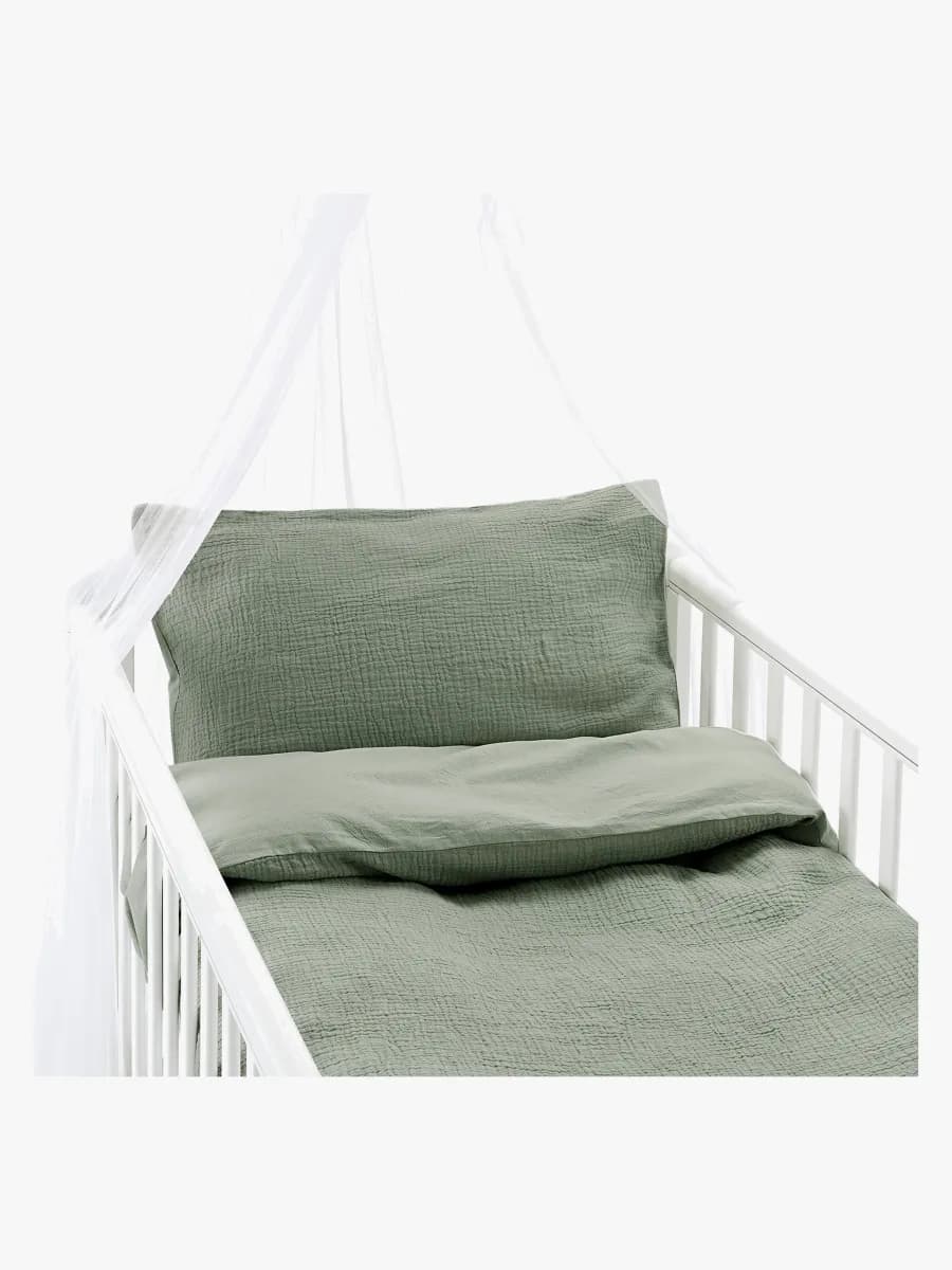 Borganäs Bäddset Spjälsäng Rolling 100 x 130 2-delat, Grön