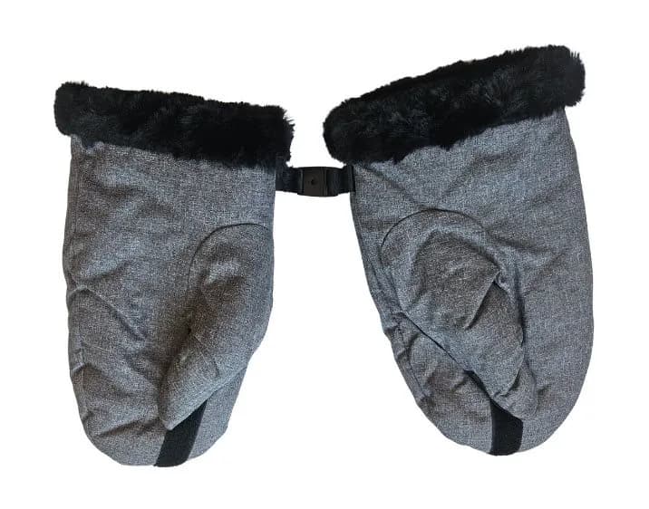 Bozz handmuff vantar, grey melange
